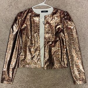 Snakeskin patterned jacket